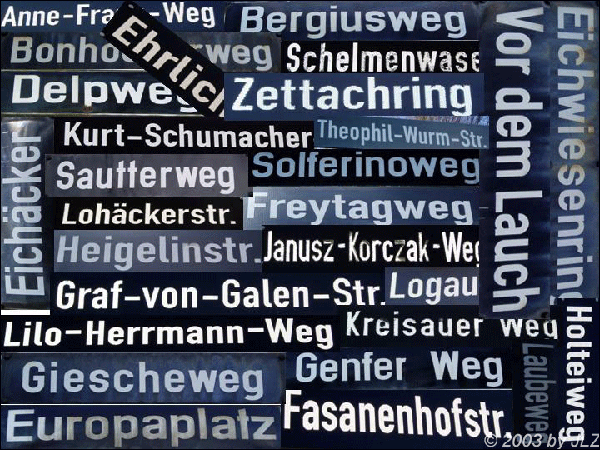 Strassennamen